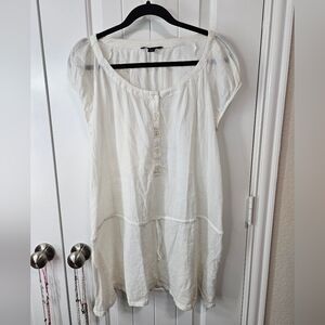Ivory Gauzy Tunic Tommy Hilfiger 100% Cotton